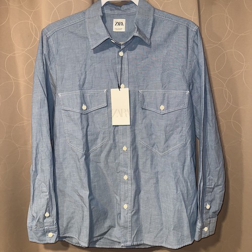 Zara mens blue - blue, chambray