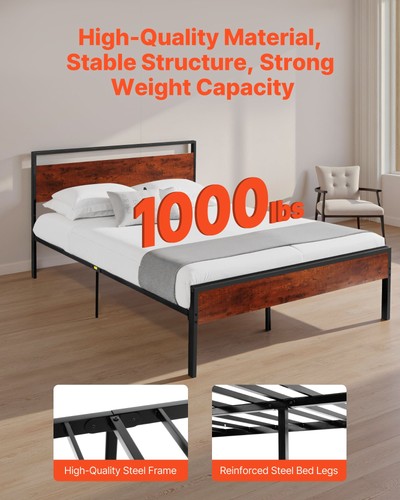 Full size bed frame - frame,, black