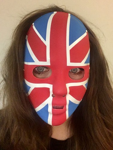 Union jack flag face mask - face,