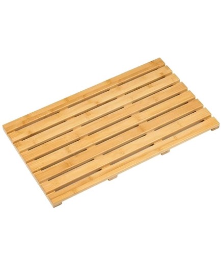 Bamboo wooden bath mat duck - wooden,