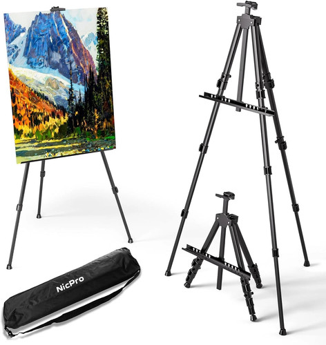 Nicpro art easel - art, black