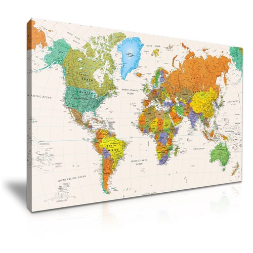 Map the world - map,