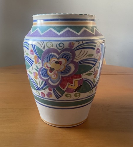 Vintage poole pottery vase art - pottery,