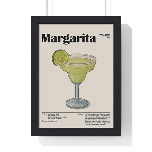 Margarita cocktail poster - margarita,