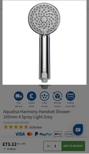 Aqualisa harmony spray - harmony,