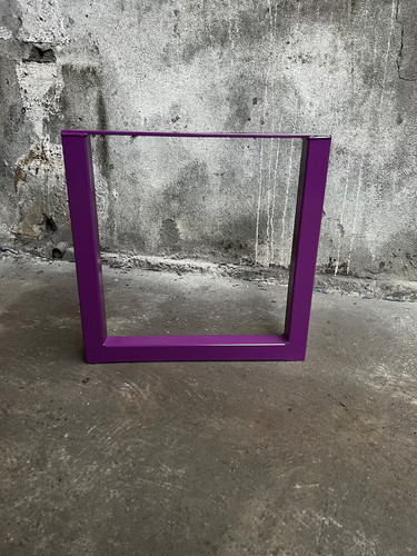 Table leg metal purple heavy - table,