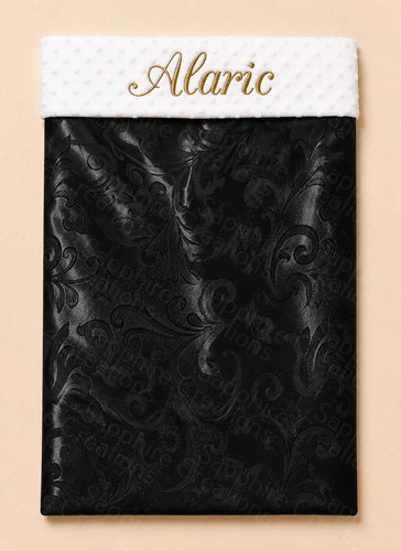 Black damask luxury - damask,