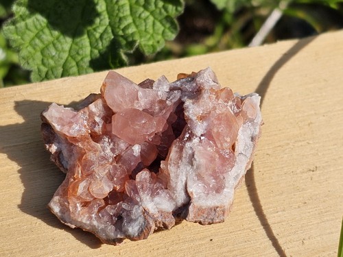 Mini pink amethyst - pink, cluster