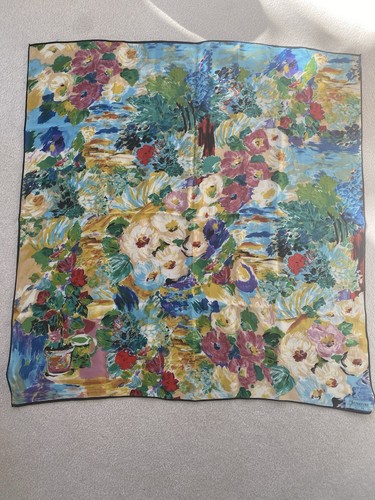 Silk scarf beautiful - silk, vibrant