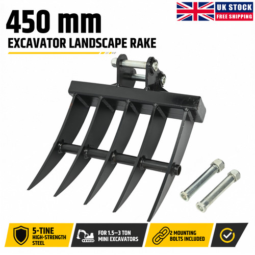Mini excavator land rake micro - land,