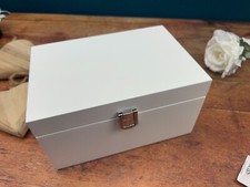 White wooden jewellery - jewellery, box