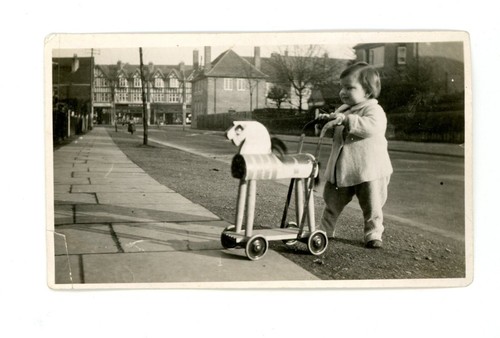 Child pushing toy - pushing, wagon