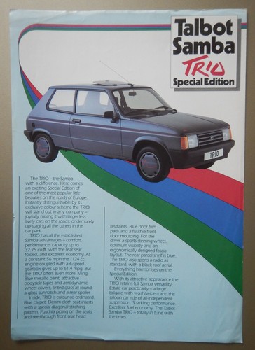 Talbot samba trio special - trio,
