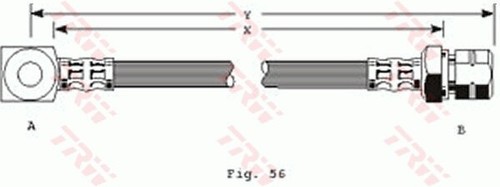 Trw phd243 brake hose for - trw,