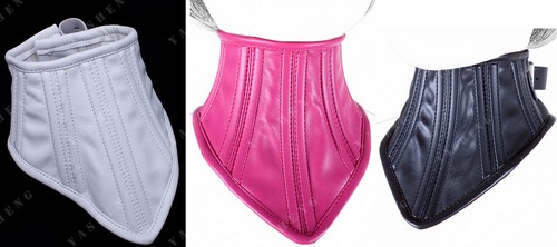 Soft leather neck corset - soft,