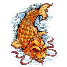 Sea monster koi goldfish - sea,