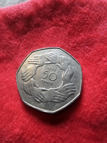 1973 50p fifty pence old - 50p, style