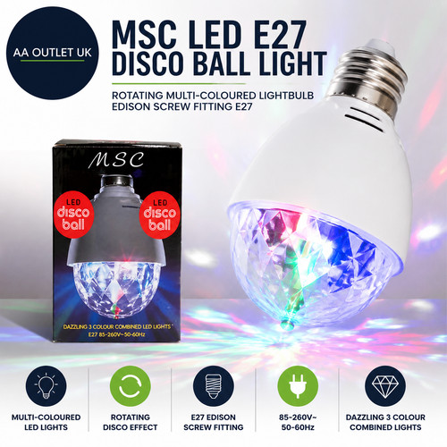 Msc led e27 disco ball - led,