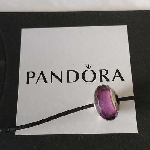 Pandora sterling silver purple - silver,