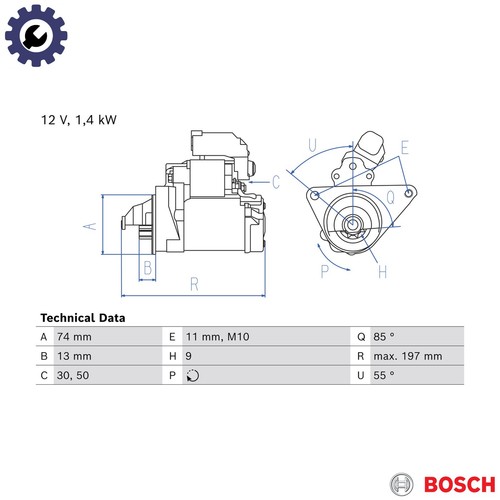 Starter 986 026 110 for - 026,