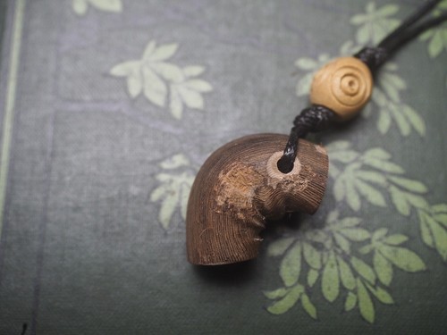 Grape vine wood pendant - wood,