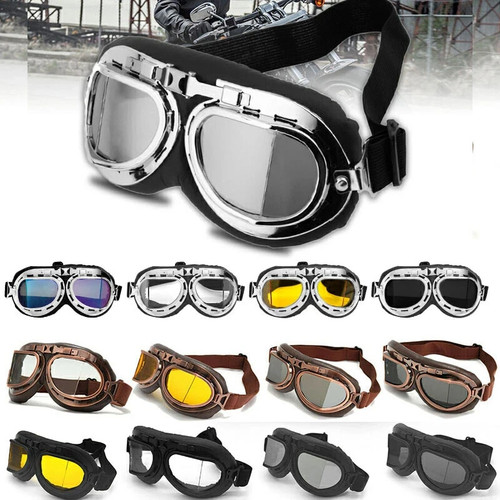 Retro motorcycle goggles - retro,