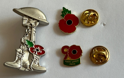 Pin badges poppy helmet - , poppy¹