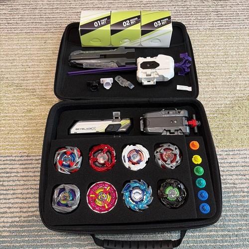 Beyblade top lot launchers - x,