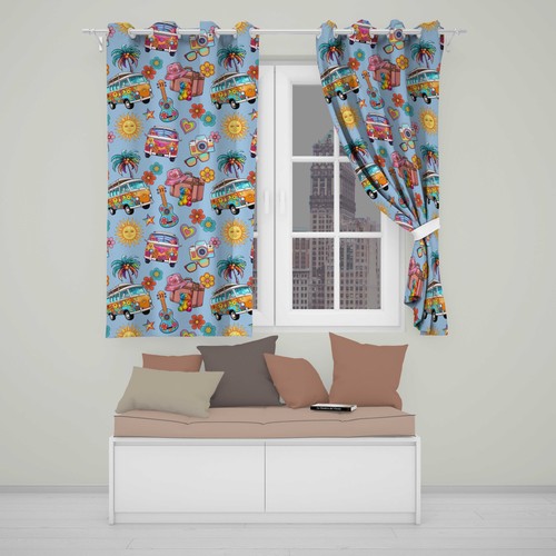Blackout eyelet curtains - blackout,