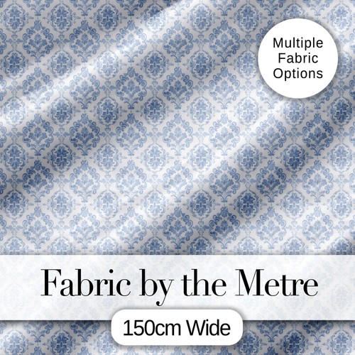 Vintage blue damask classic - blue,