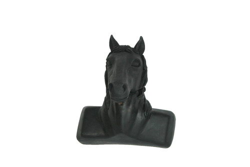 Black horse head tow ball - black,