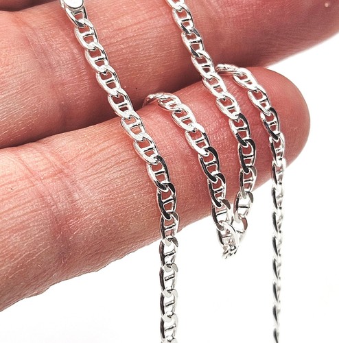 Silver chain necklace - chain, anchor
