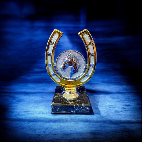 Equestrian horseshoe trophy - equestrian,