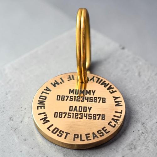 Solid brass deep engraved - solid,