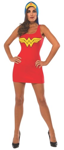 Hooded tank dress adult wonder - hooded,