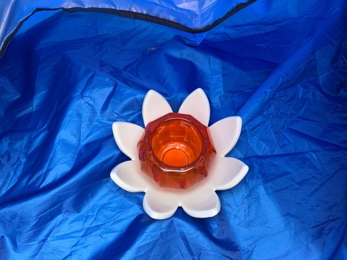 Orange white lotus flower - lotus, tea