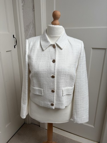 Mint velvet boucle crop jacket - mint,