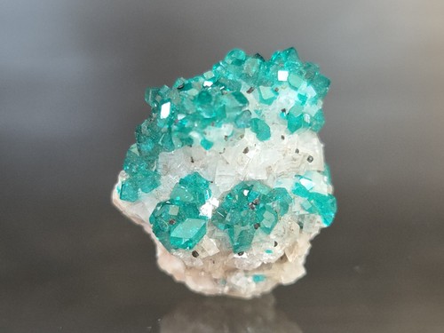 Dioptase calcite tsumeb - dioptase,