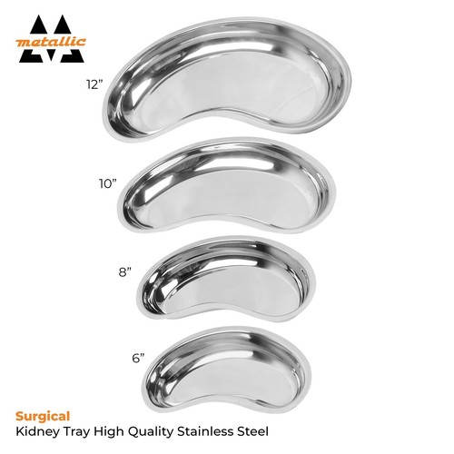 Kidney dish stainless steel - kidney,
