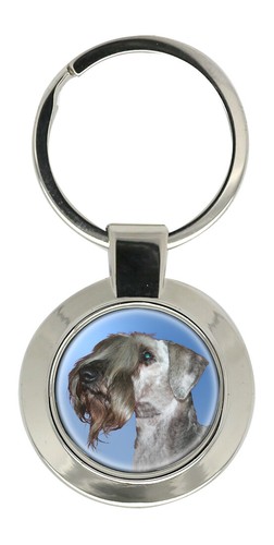 Cesky terrier key ring - key,