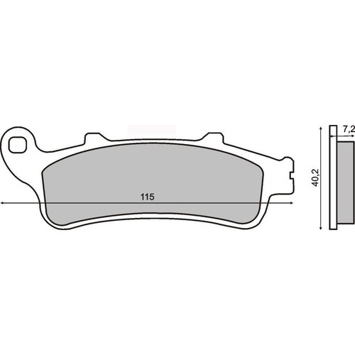 Front brake pads - vfr, 800