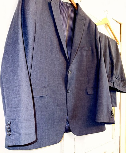 Men navy blue checkered - men's,
