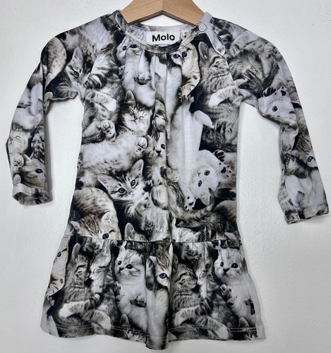 Molo silver grey cute - grey, cats
