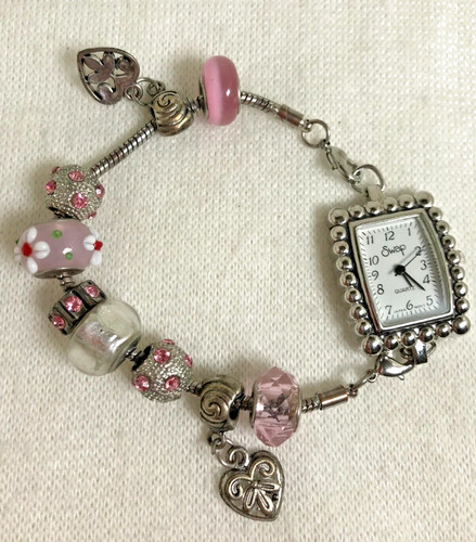 Women swap watch a beaded - a,
