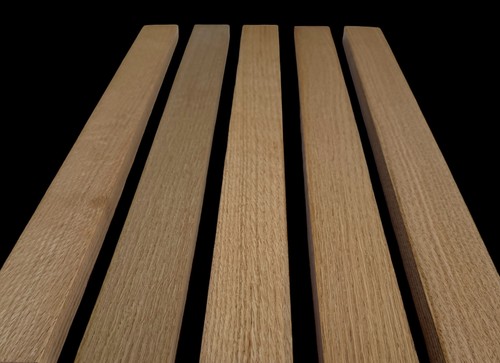 Solid oak slats wall - solid,