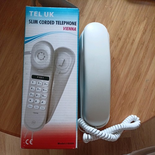 Tel slim corded telephone - tel, uk