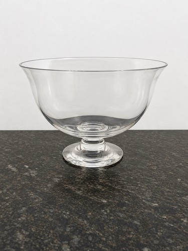 Large clear glass trifle bowl - glass,