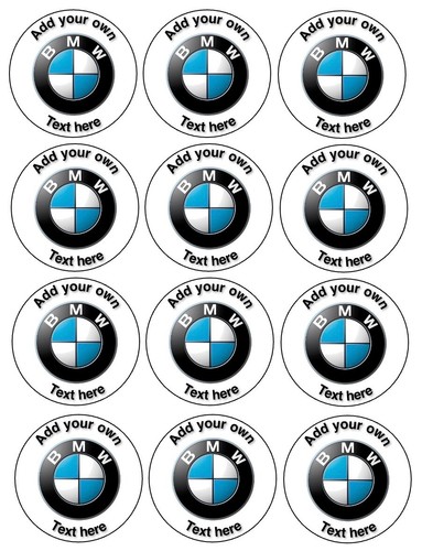 Personalised bmw logo - 12,