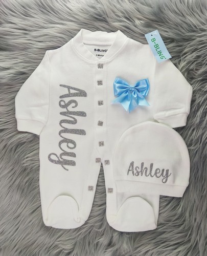 New personalised baby outfit - new,