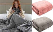 TOP QUALITY VELOUR WEIGHTED BLANKET Cosy Soft Warm Sensory Anxiety AUTISM Throw